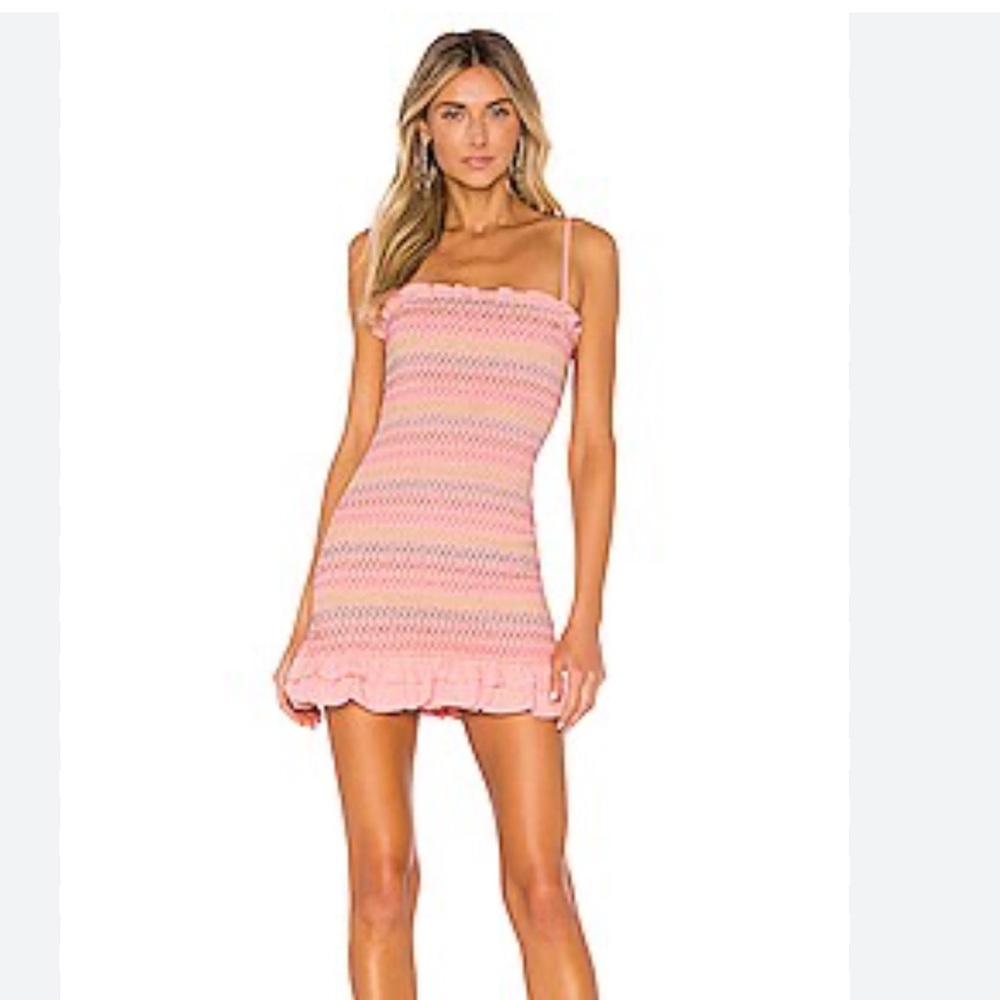 Lovers and Friends Sean dress in pink lemonade. XS. Brand new without tags.
